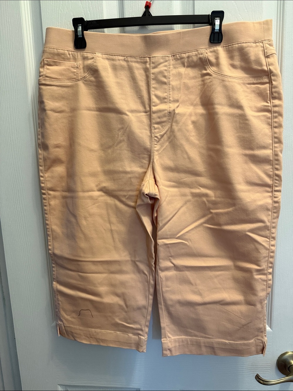 Soundstyle Lucy Pull on Skimmer Women’s Peach Capri Stretch Shorts